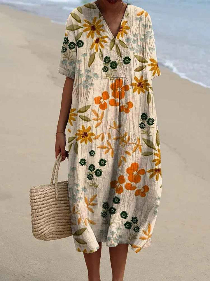 Mariella | Vintage Floral Midi Dress
