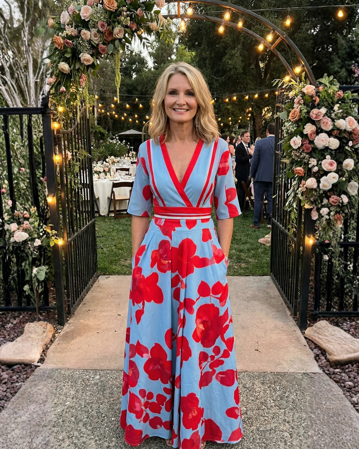 Versatile V-Neck Maxi Dress
