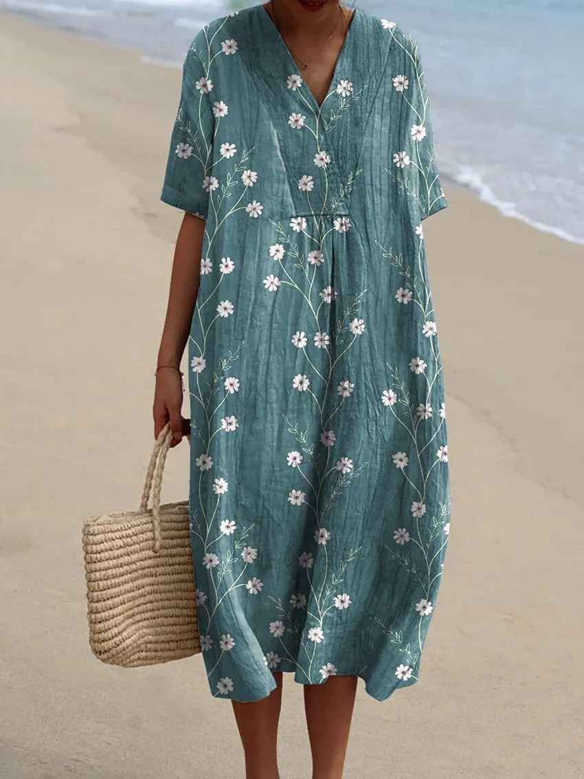 Mariella | Vintage Floral Midi Dress