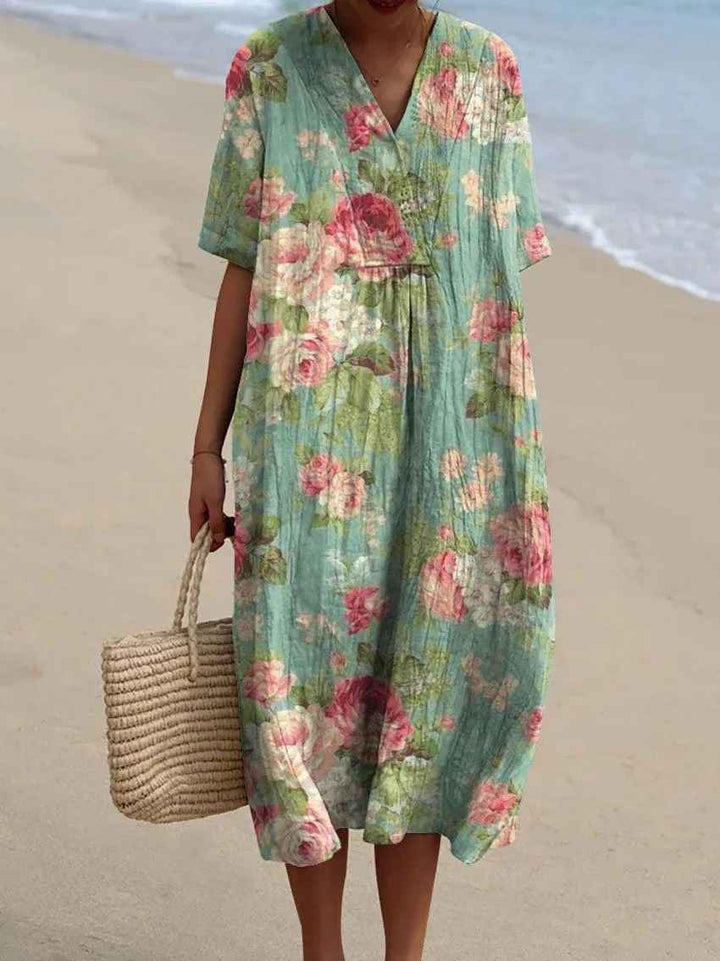 Mariella | Vintage Floral Midi Dress