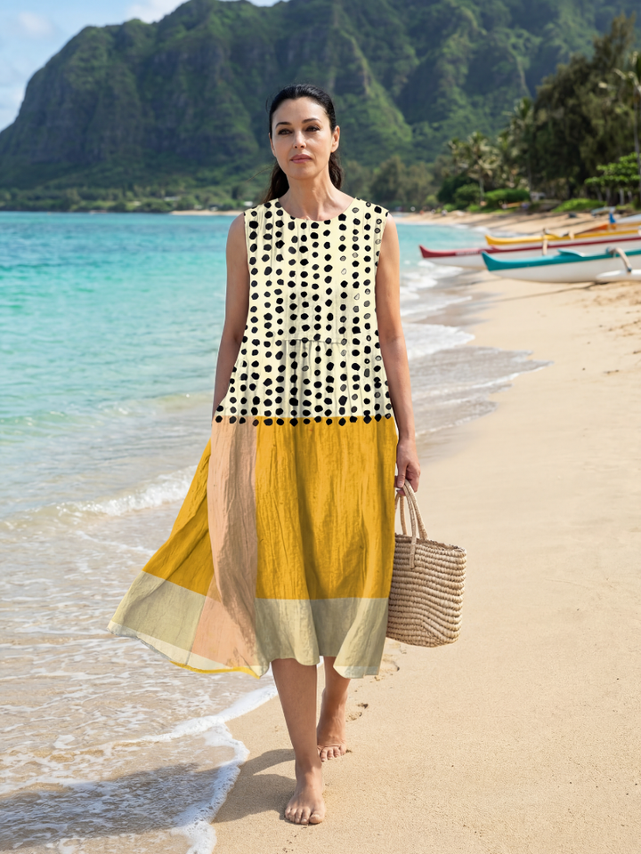 Hugo | Garden Dot Midi Dress