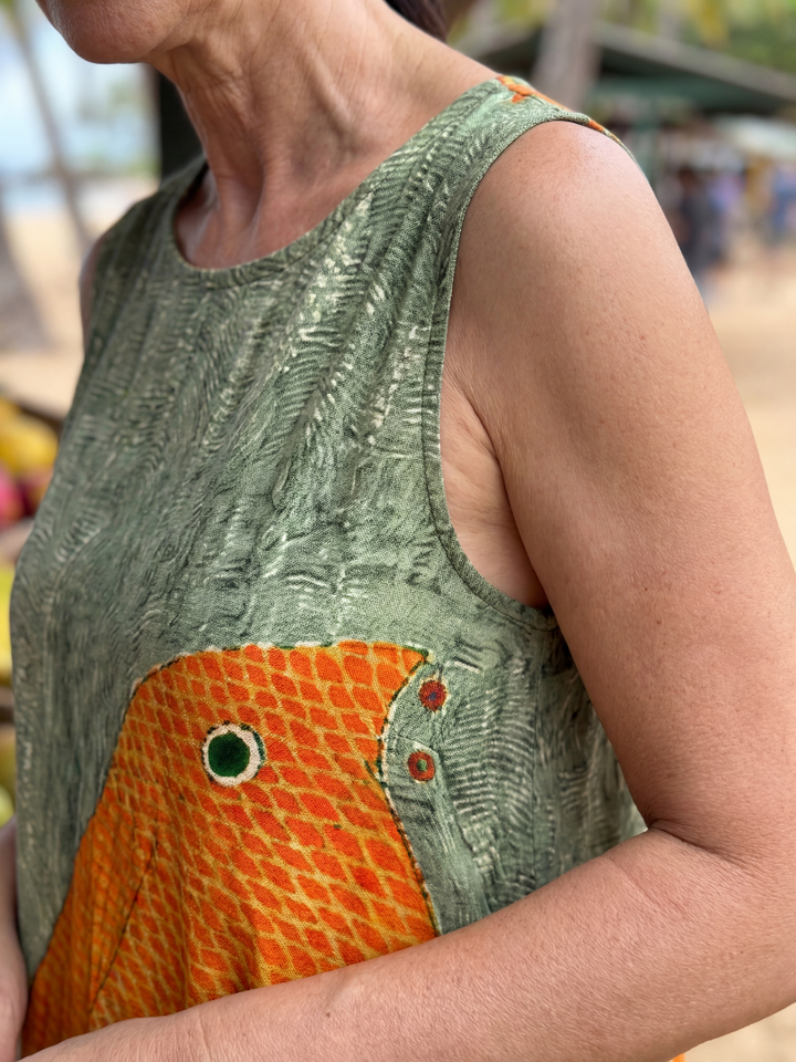 Ronan | Ocean Wave Midi Dress