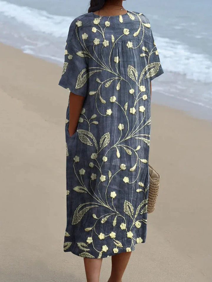 Mariella | Vintage Floral Midi Dress